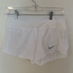 White Dri-Fit Nike Athletic Shorts